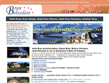 Tablet Screenshot of hotel.branbelvedere.ro